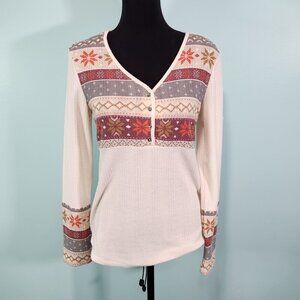 Maurices Thermal Long Sleeve Sleep Shirt Med
Lot I